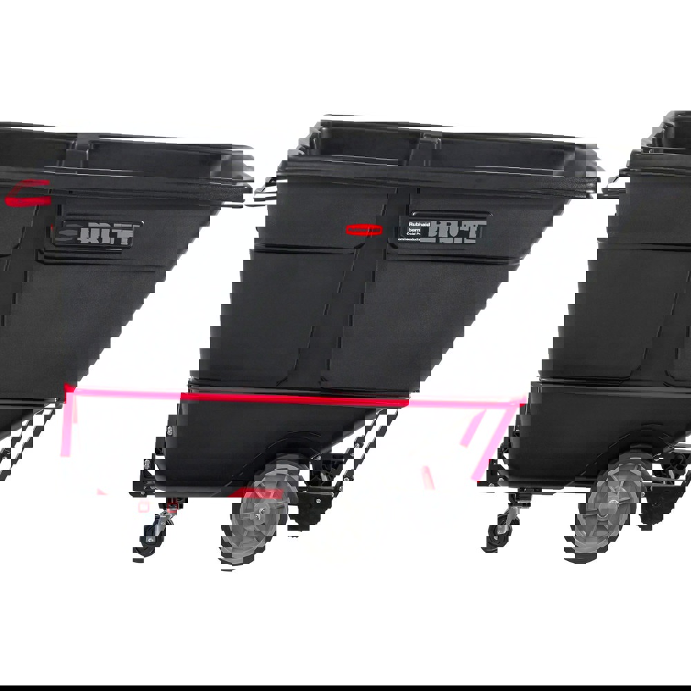 BRUTE Rotomolded Tilt Truck, 202 gal, 2,100 lb Capacity, Plastic, Black